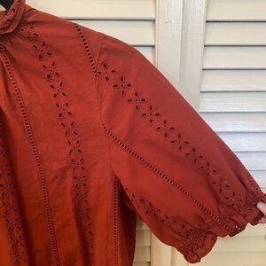 Universal Thread Rust Eyelet Blouse